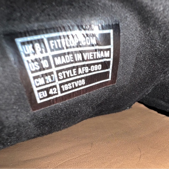 Fitflop Black Lace Tie Up Adeola Derby Oxfords Size 10 - Picture 8 of 9